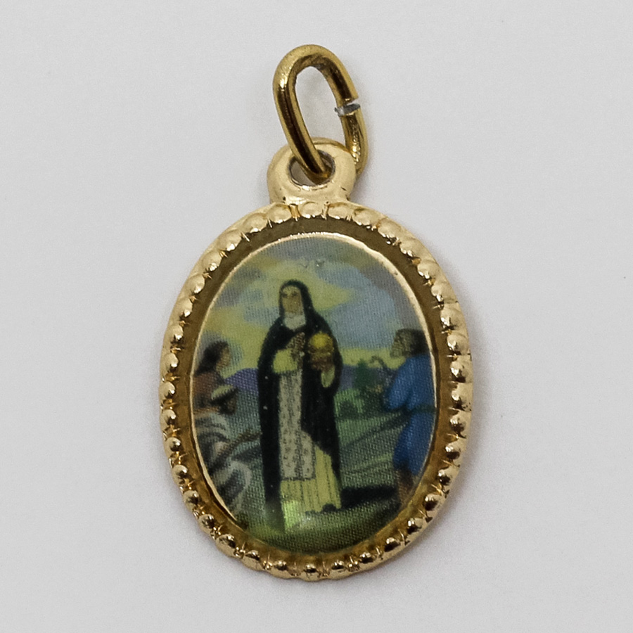 Medalha foto de Santa Edwiges (pacote com 100 medalhas)