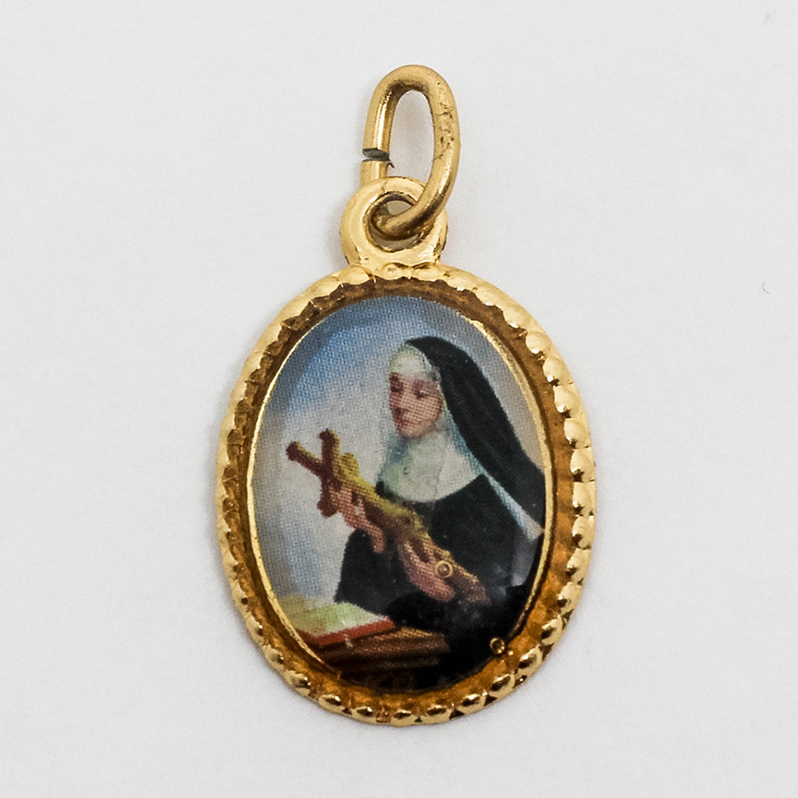Medalha foto de Santa Rita (pacote com 100 medalhas)