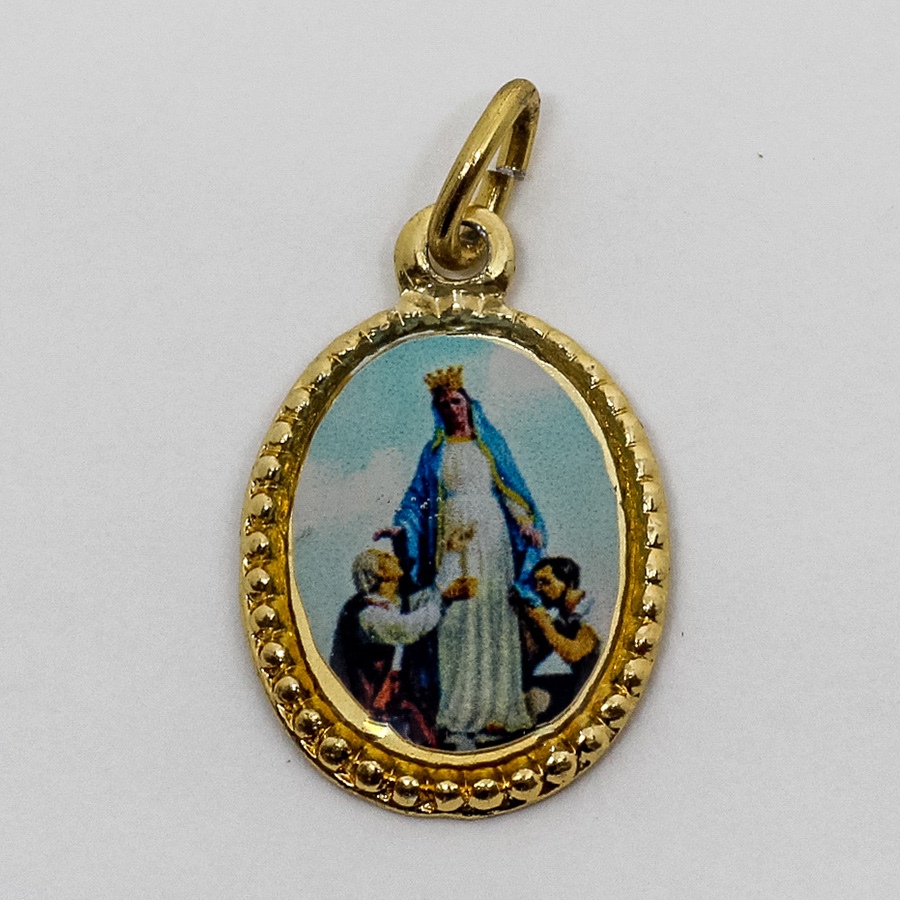 Medalha foto de Nossa Senhora do Trabalho (pacote com 100 medalhas)