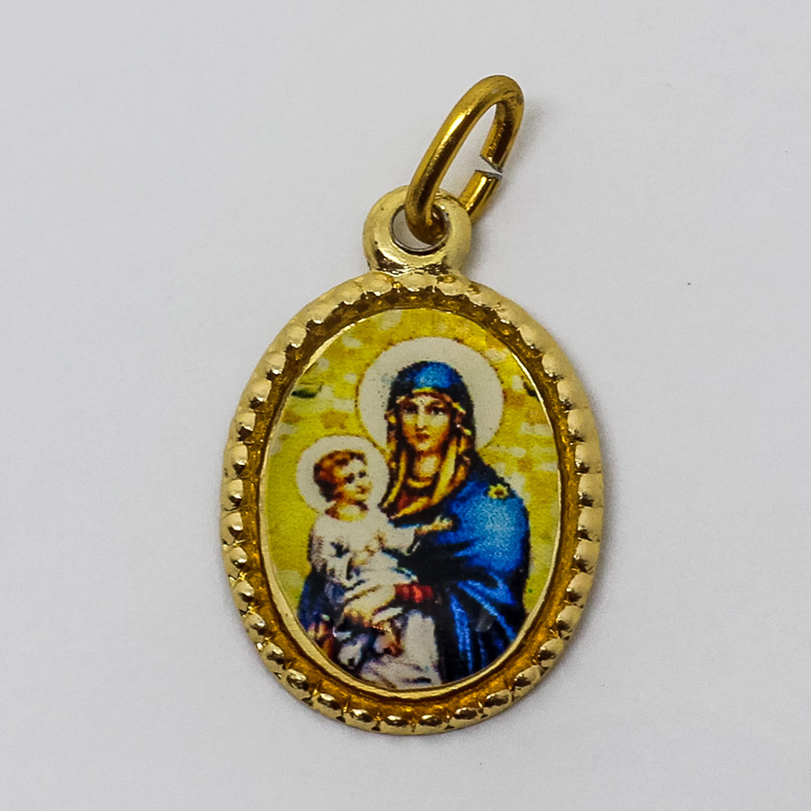 Medalha foto de Nossa Senhora da Saúde (pacote com 100 medalhas)