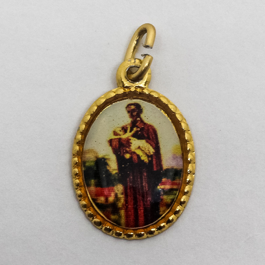 Medalha foto de São Benedito (pacote com 100 medalhas)
