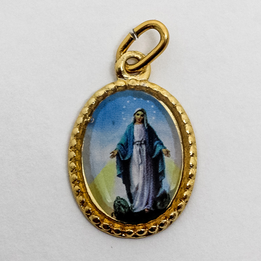 Medalha foto de Nossa Senhora das Graças (pacote com 100 medalhas)