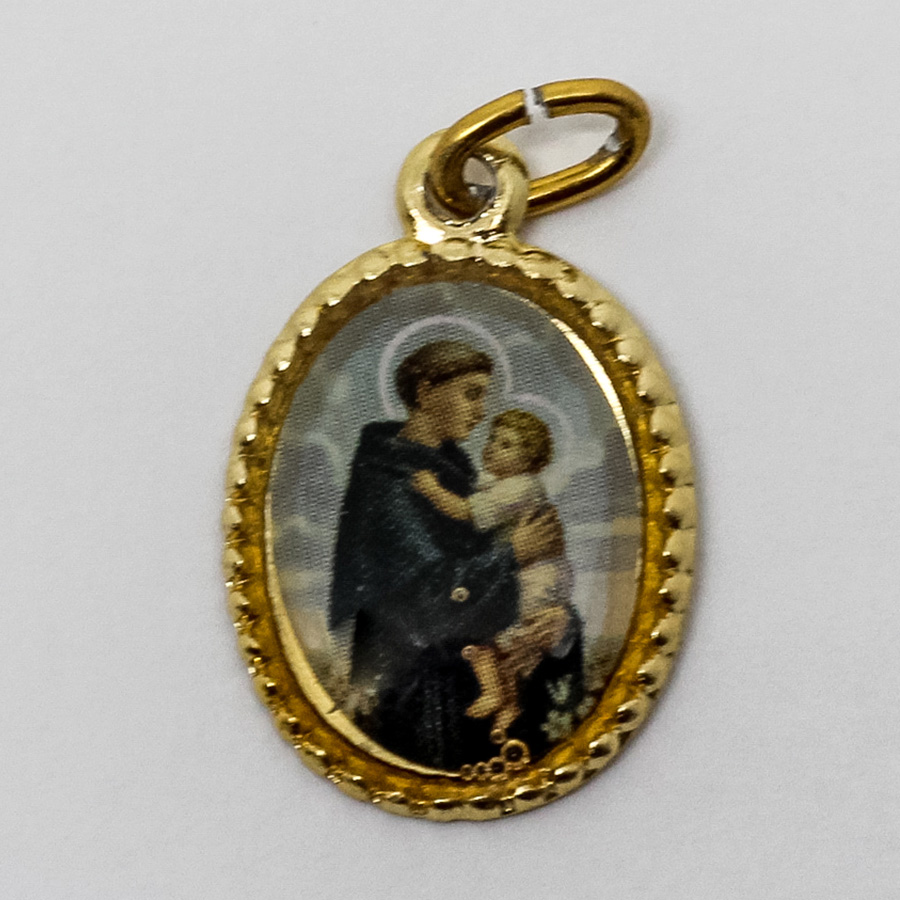 Medalha foto de Santo Antonio (pacote com 100 medalhas)